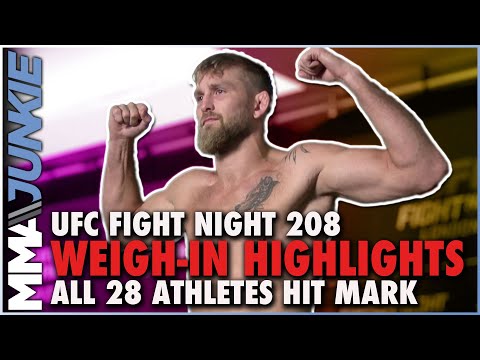 UFC London Official Weigh In Highlights: Alexander Gustafsson