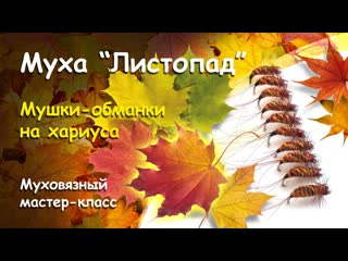 Муха Листопад.  Проверенная рабочая мушка-обманка на хариуса.
