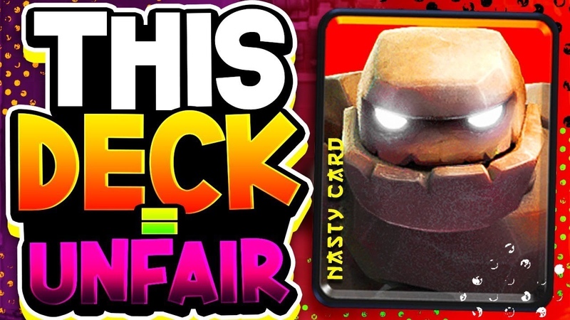 This OP Golem Deck CAN T Lose ( Learning from Top