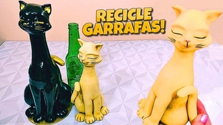 RECICLE GARRAFAS COM ESSA ADORVEL IDIA EM BISCUIT.