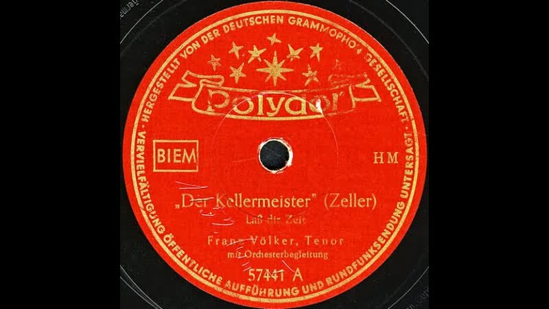 Der Kellermeister Laß dir Zeit Franz Völker mit