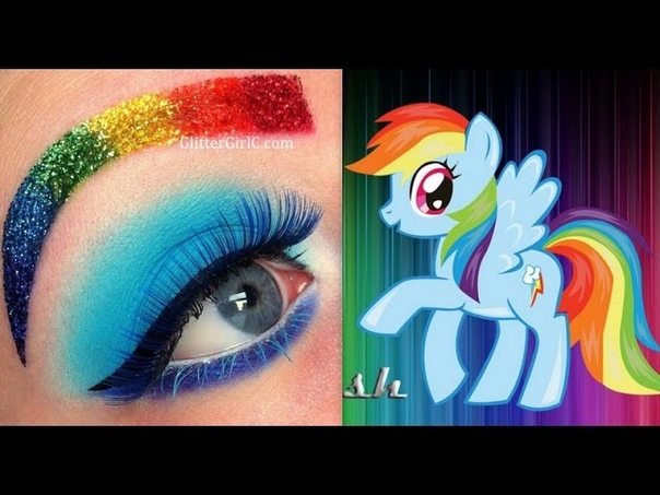 My Little Pony series: Rainbow Dash Makeup