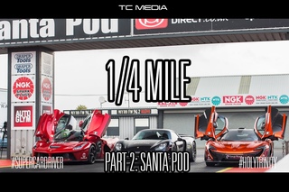 P1 v LaFerrari v 918 Spyder 1/4 mile at Santa Pod