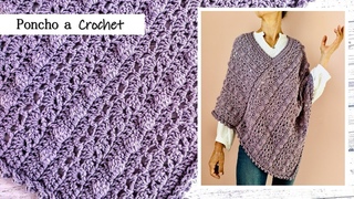 Poncho a crochet para mujer Paso a paso!