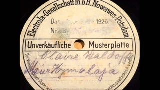 Claire Waldoff WAS MACHT DER MAIER AM HIMALAYA Electrola Schellackplatte 1926