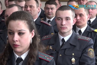 Урачысты сход, прысвечаны Дню міліцыі, прайшо у Шклоскім РАУС