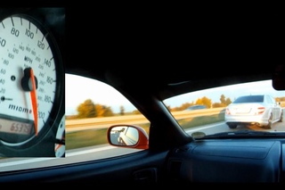 Nissan Skyline R34 GTR V-spec vs Mercedes Benz C63 AMG (+300Km/h)