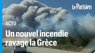 Grèce : un violent incendie ravage le nord-est du pays, huit villages évacués