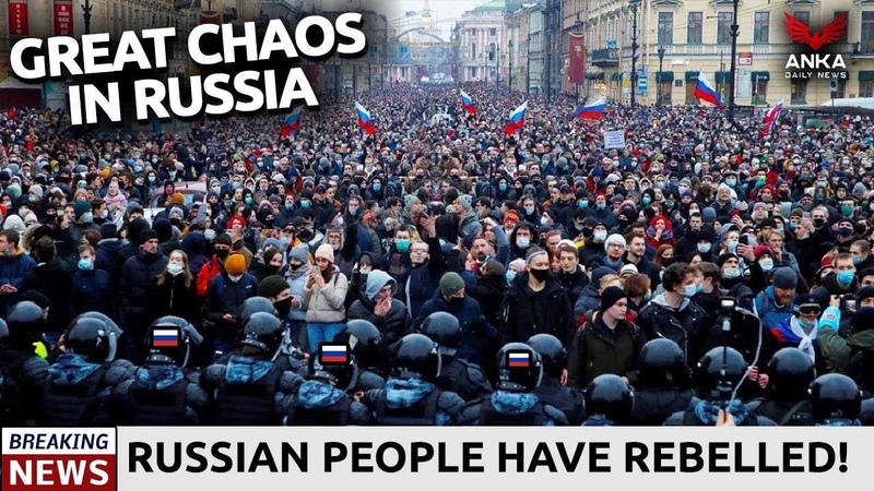 Hundreds Of Russians Are On The Streets : Putin Is So Desperate For The First