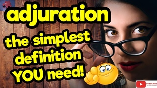 The simplest definition YOU need!! ''ADJURATION'' #tellsvidetionary.