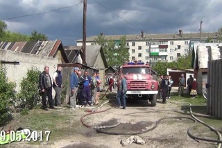 Пожар гаража