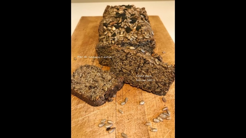 Comofaco1 Pão de linhaça e aveia ( sem glutén e sem