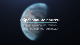 Образование пангеи. Вымирание. каменно-угольный период. Тетраподы
