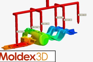 Moldex3D. Результаты моделирования заливки, выдержки, коробления (Flow, Pack, Warp). Подборка №1