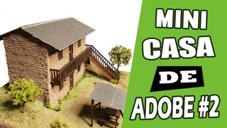 Mini Construccin de Casa Andina en Adobe de 2 Niveles | ESC 1:50