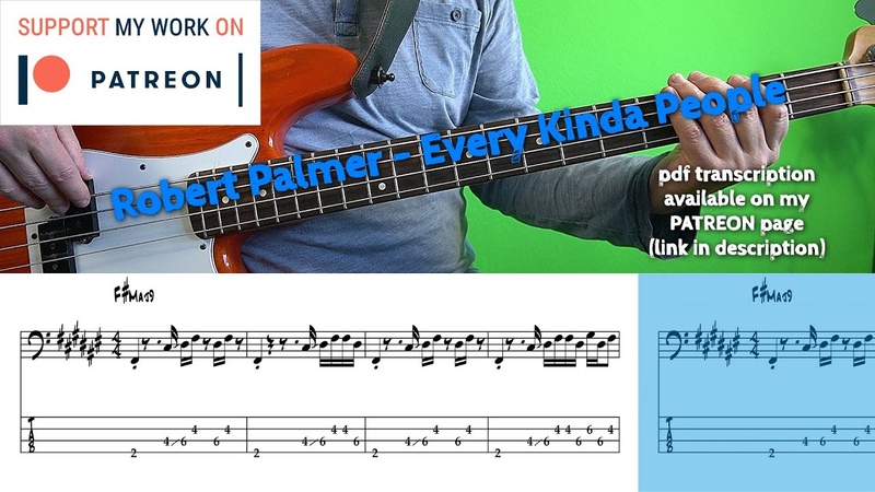 Robert Palmer Every Kinda People ( Bass cover with