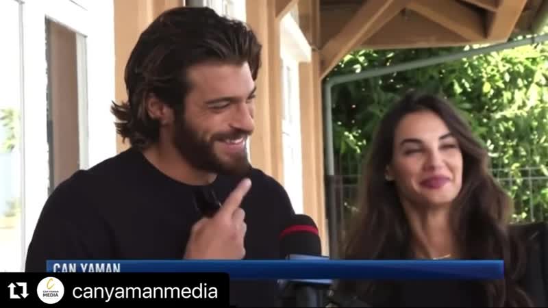 Репортаж по ТВ за сериала, зад кадър с Джан и