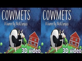 Cowmets 3D video SBS VR box google cardboard