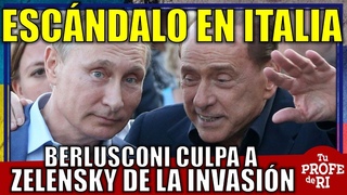 ESCNDALO EN ITALIA. BERLUSCONI CULPA A ZELENSKY DE LA INVASIN. MELONI LO REPRENDE