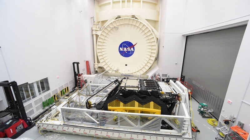 Timelapse: Webb Telescope Unloaded from STTARS at NASAs Johnson Space