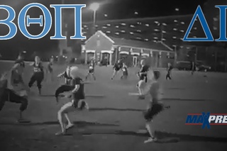 Amazing sorority flag football touchdown