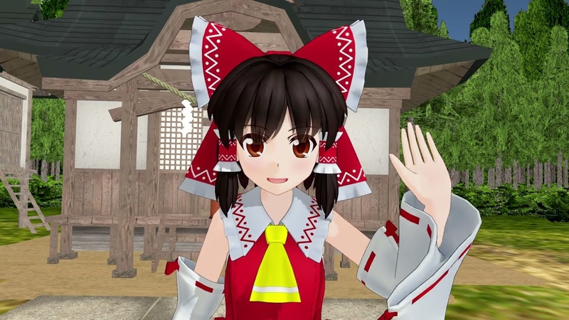 Touhou Valentine MMD Kissing Reimu (for first time)4
