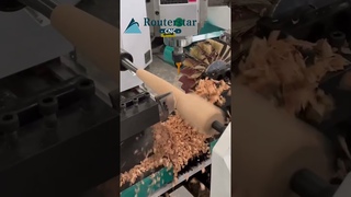 How Cnc wood lathe make furniture legs #woodlathe #cncwoodlathe #woodturning #woodlathemachine