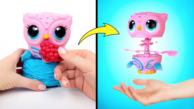 Игрушечная сова, которая действительно умеет
