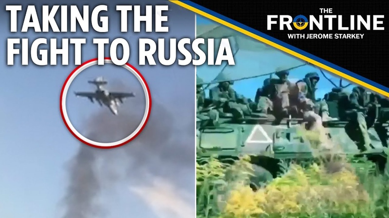 Ukrainian tanks roll into Russia and force Putins troops to surrender as US F 16s finally