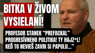 Definitvna STOPKA v televzii! Profesor Stanek napadol progresvca priamo pred kamerami!