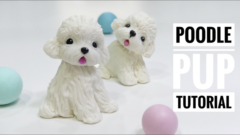 POODLE PUP TUTORIAL, clay modeling, 小貴賓教學,