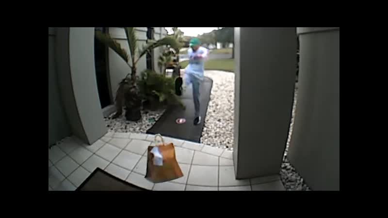 He Delivered Some Food and then Kicked