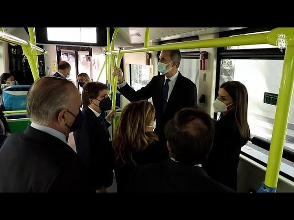 Spain s King Felipe VI and Queen Letizia ride public city bus for first