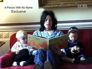 Michael Jackson reading a book to Prince and Paris