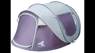 Автоматическая палатка 4 места Camping Wolf, обзор, установка/сборка