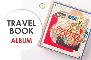 СТИЛЬНЫЙ АЛЬБОМ ДЛЯ ФОТОГРАФИЙ РУЧНОЙ РАБОТЫ TRAVEL BOOK